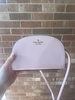 kate spade Pink Dome Crossbody with Gold Logo